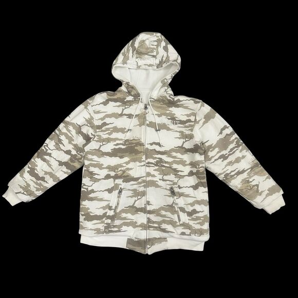 Vintage G-Unit Hoodie Mens L Heavy Weight Reversible White Camouflage Y2K - Picture 14 of 16